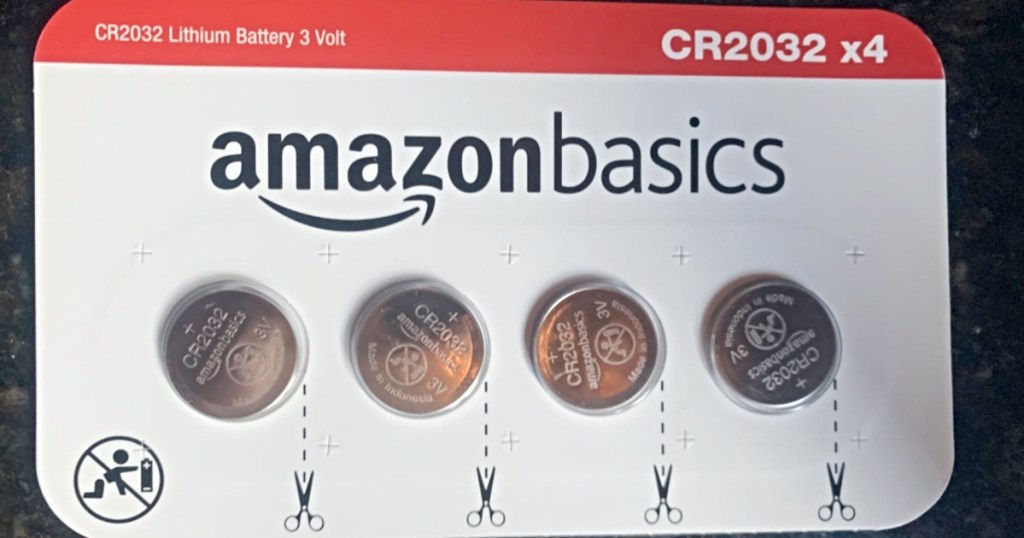package of 4 coin batteries
