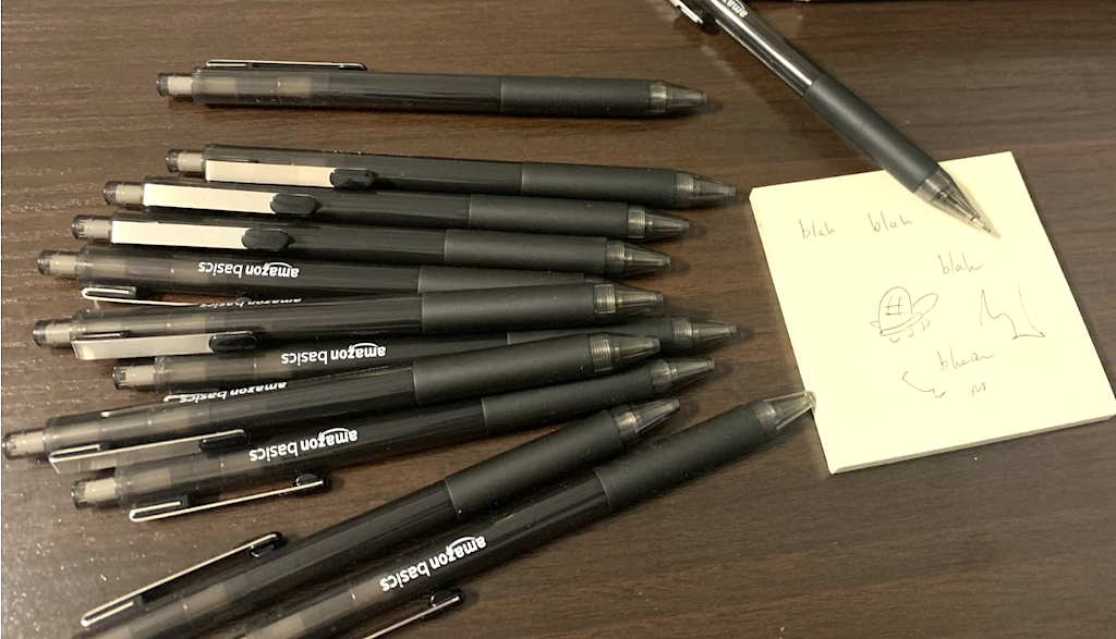 Amazon Basics pens 