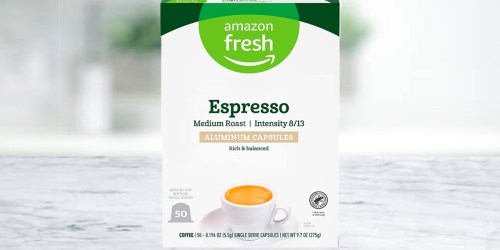 FOUR Amazon Fresh Nespresso Pods 50-Count Packs Only $39 Shipped (JUST 20¢ Per Pod!)