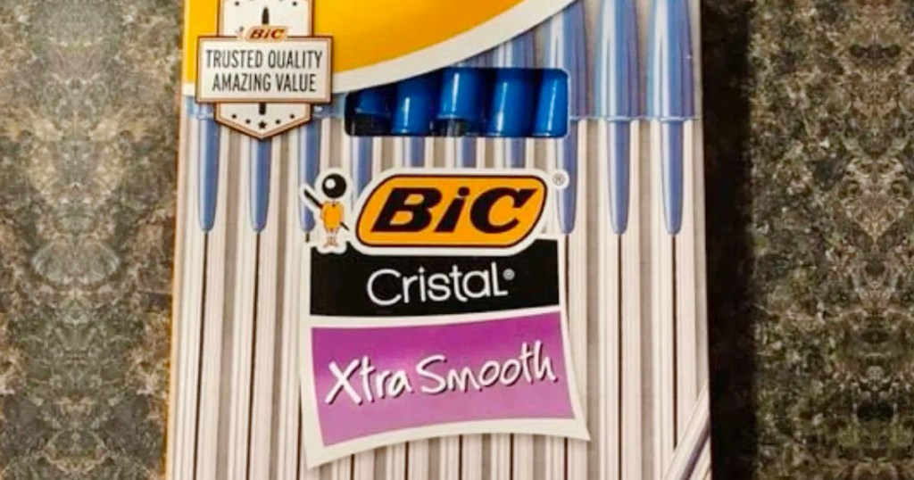 blue bic pens pack
