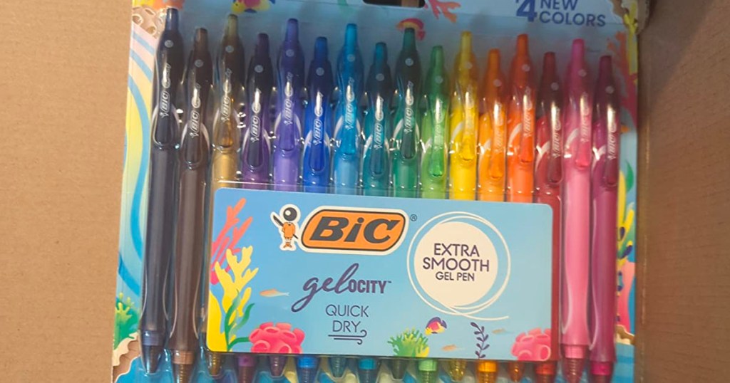 bic geloctiy pen pack in box