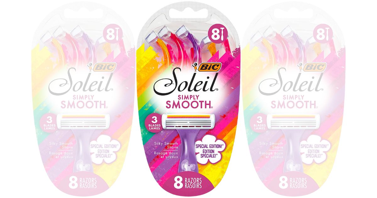 bic soleil smooth 8 pack 3-blade razors