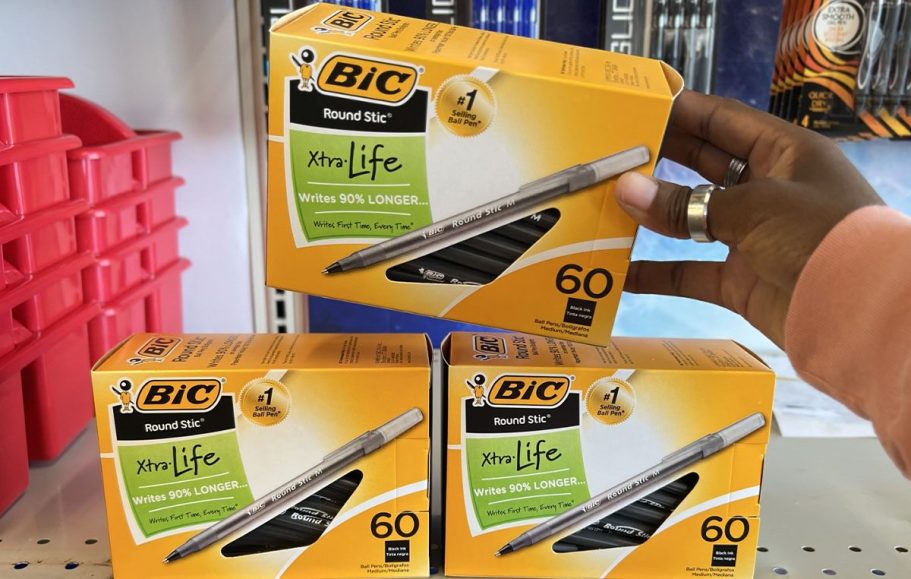 40% Off Staples Office Supplies | 60 BIC Pens Only $4.79 Shipped & Much More