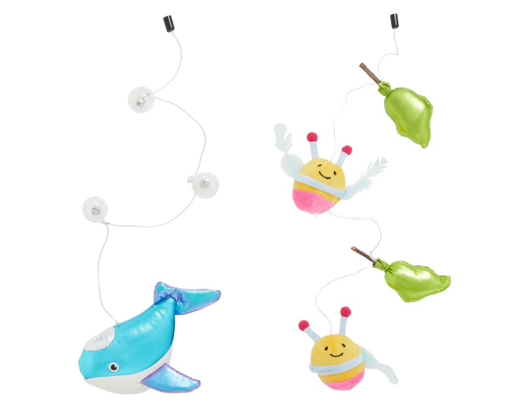 whale and firefly toy for wand