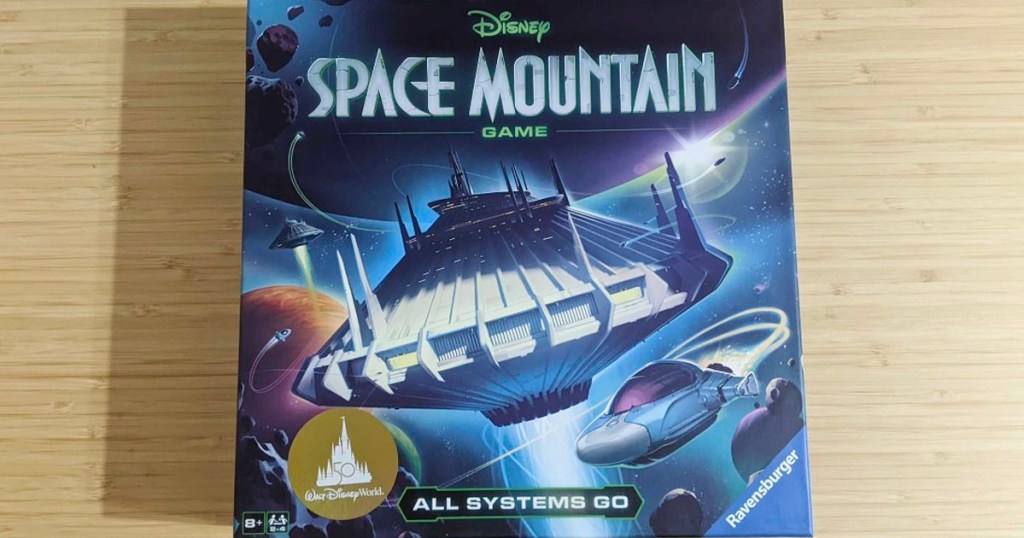 disney space mountain all systems go board game on table