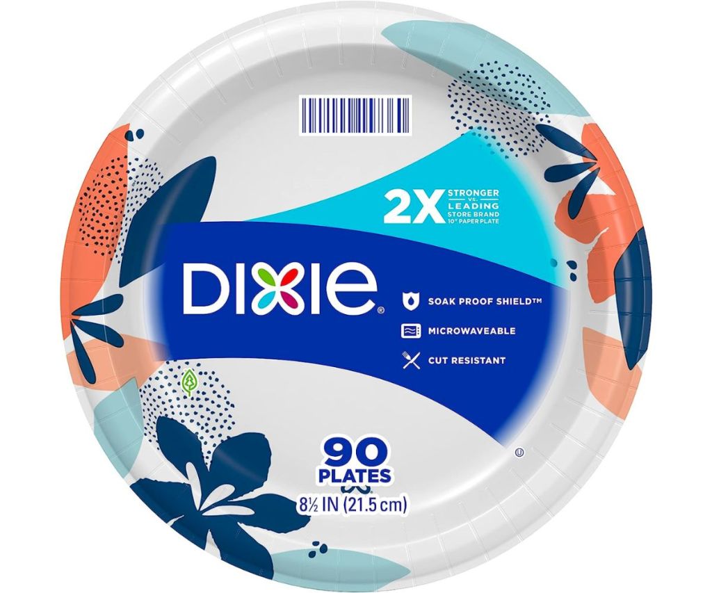 dixie paper plates stock image