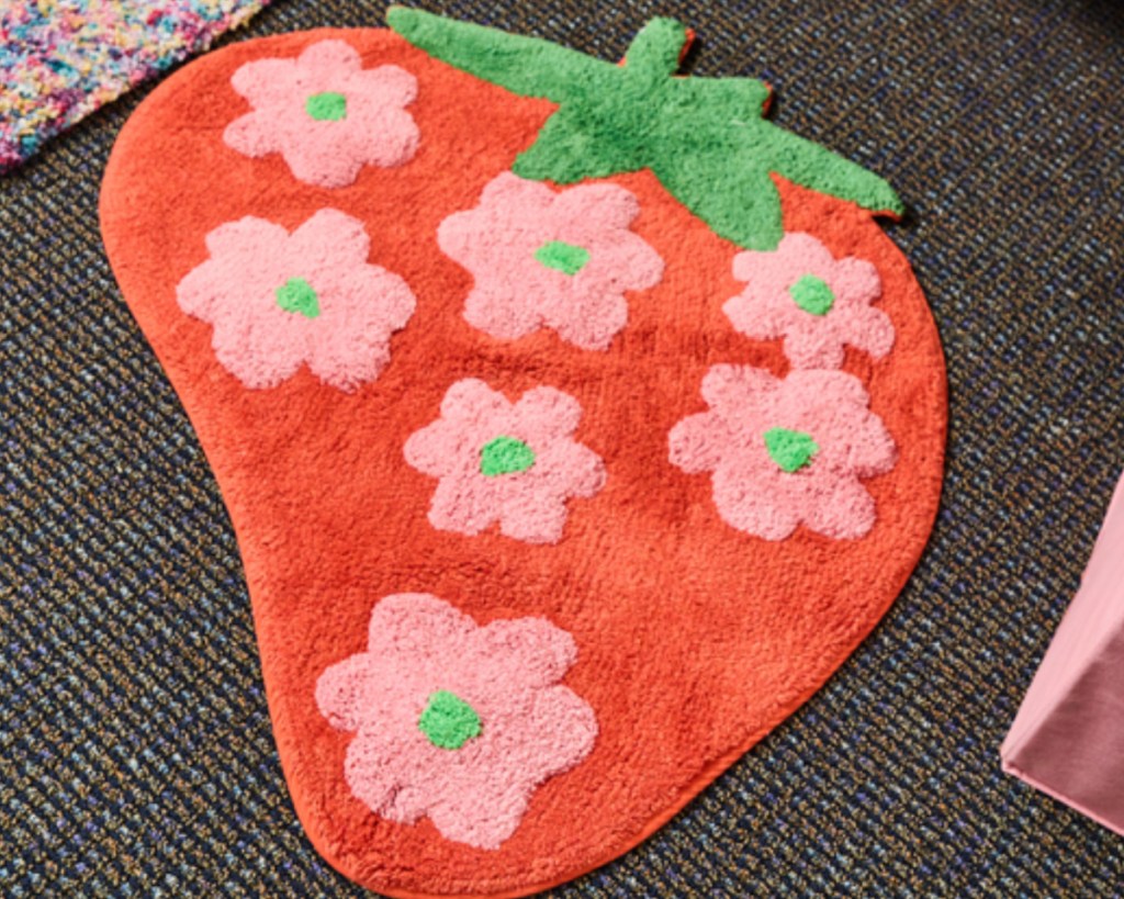strawberry rug