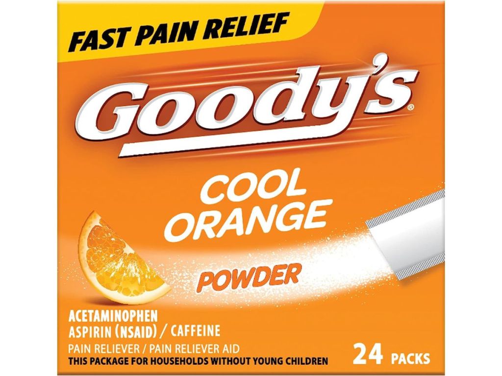 package of 24 Goody's Cool Orange Powder packets