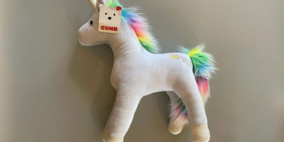 GUND Rainbow Unicorn Stuffed Animal Only $11.39 on Amazon (Reg. $30)
