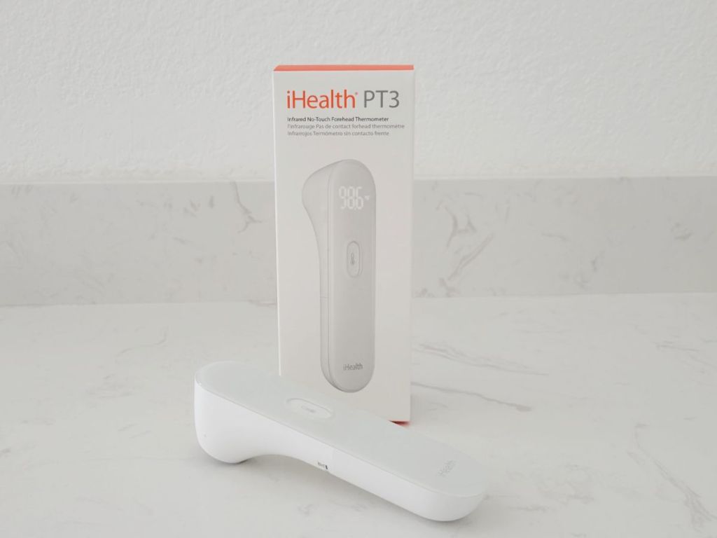 iHealth PT3 no touch thermometer and box