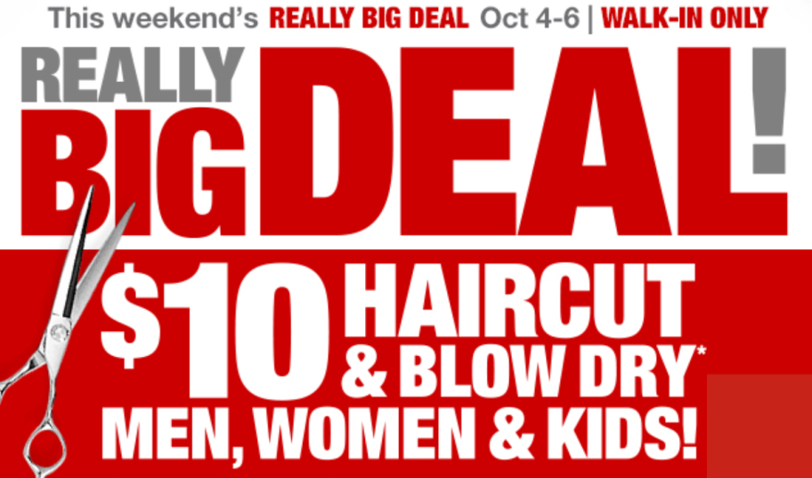 jc penney $10 haircut offer image