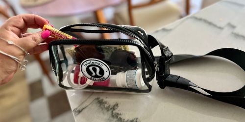 Hurry! These lululemon Clear Belt Bags Won’t Last Long at $29 Shipped