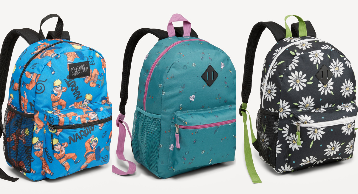 Old Navy Kids Back to School Sale Backpacks 18, Lunch Bags 10