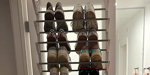 Over-the-Door Shoe Rack Just $19 on Amazon (Reg. $52) | Hold 36 Pairs of Shoes!