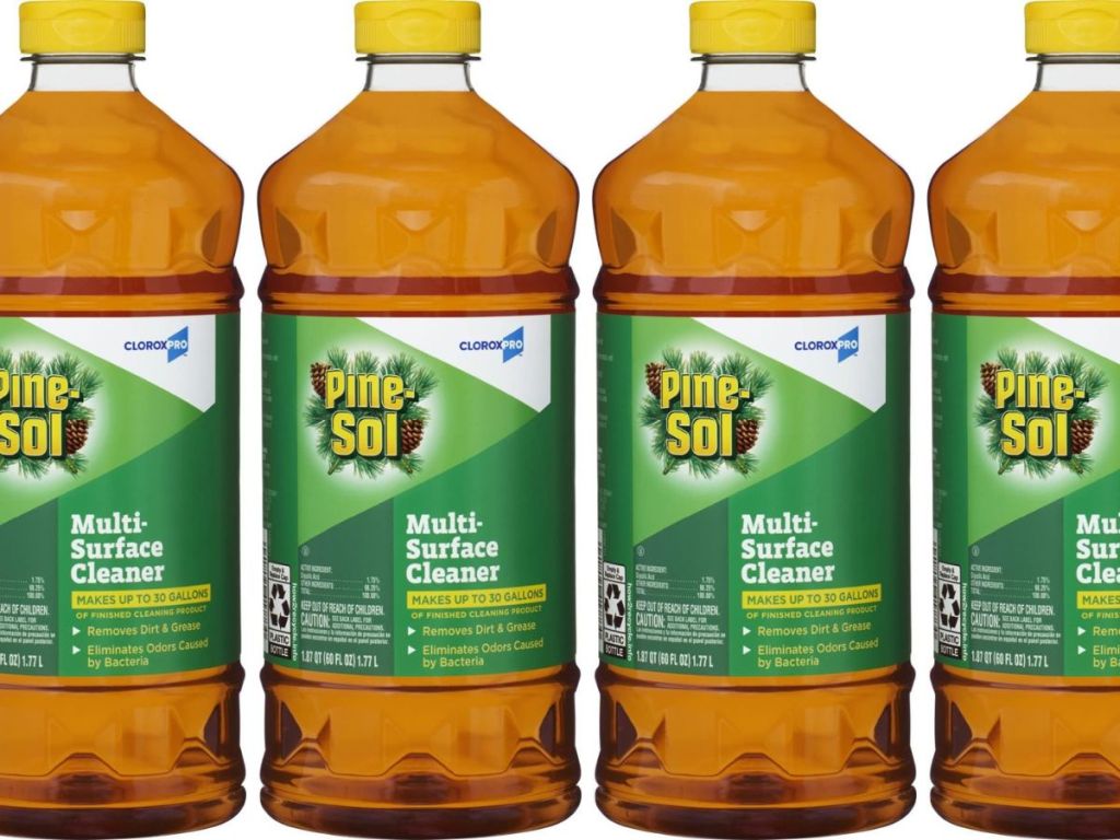 4 bottles of pine sol