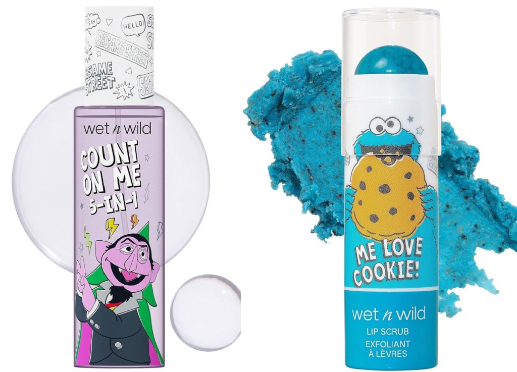 sesame street collection sweeting spray and Cookie Monster lip scrub