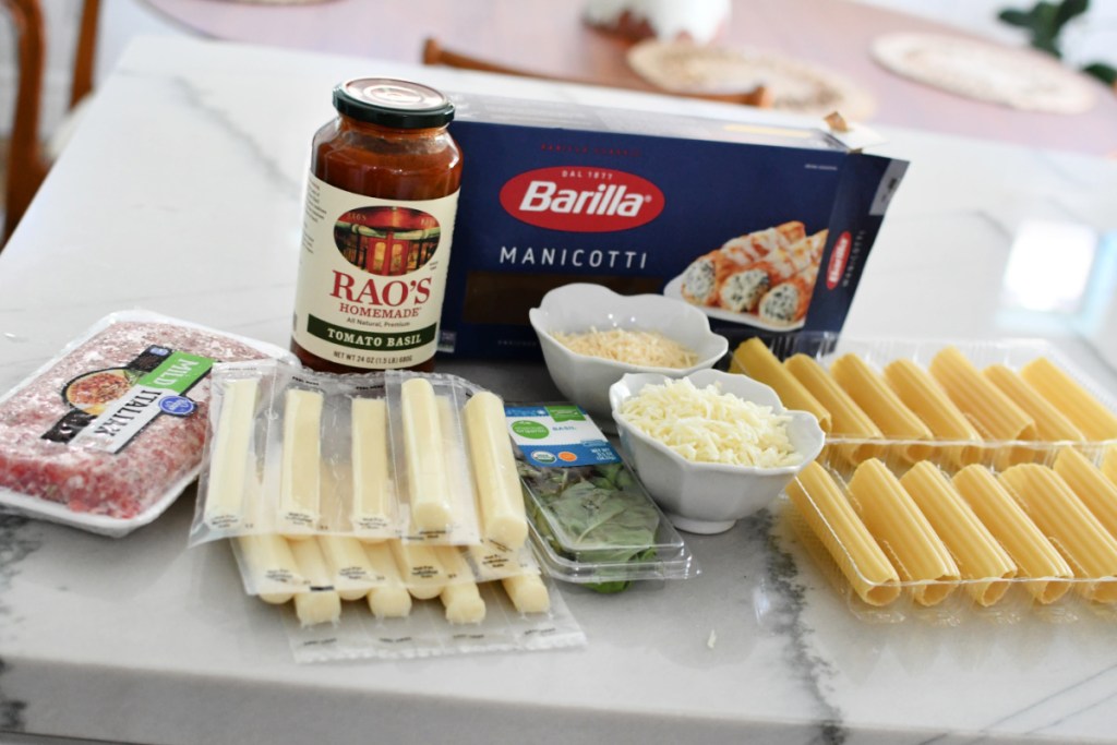 Bake This Easy Stuffed Manicotti Casserole Using String Cheese!