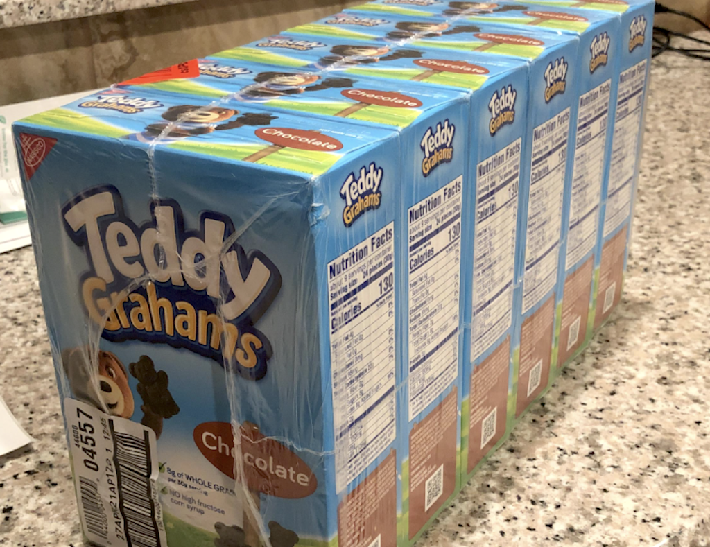 Teddy Grahams snacks boxes 