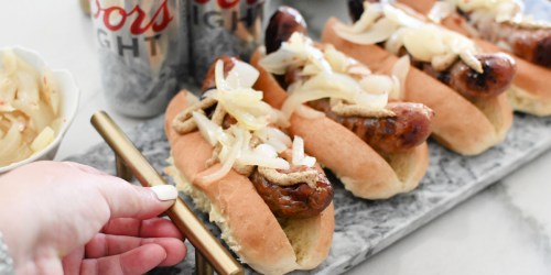 Serve Easy Grilled Beer Brats to Feed a Crowd for Cheap!