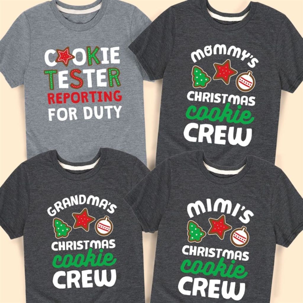 Toddler And Youth Christmas Cookie Crew Tees