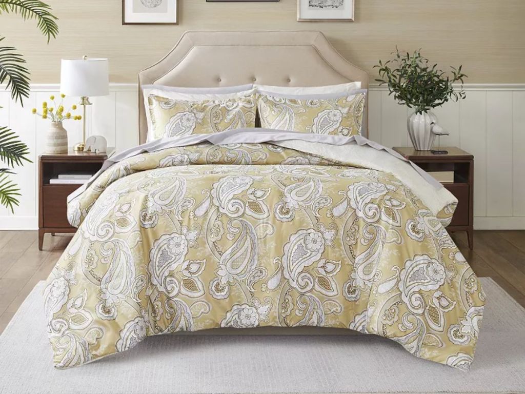 Madison Park Essentials Sylvie Print Paisley Comforter Set with Sheets