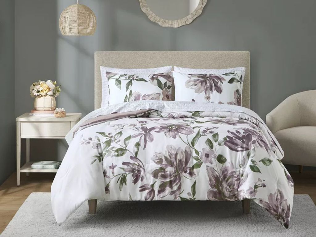 Madison Park Essentials Leena Floral Comforter Set with Sheets