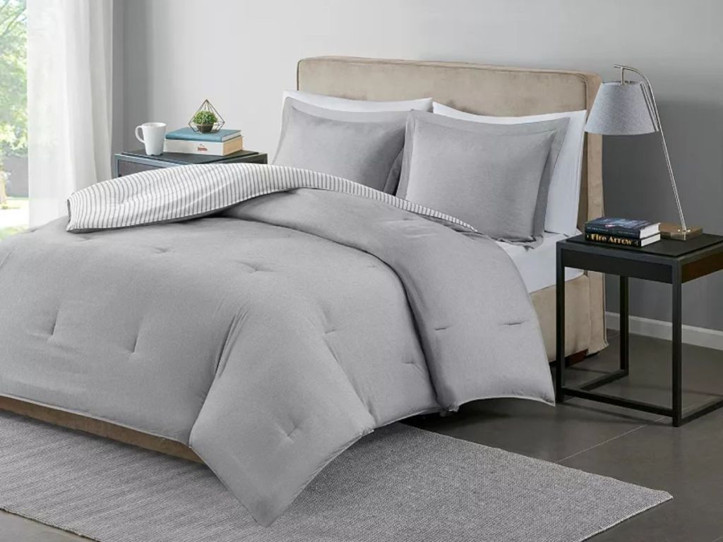 Madison Park Essentials Hayden Stripe Reversible Comforter Set 