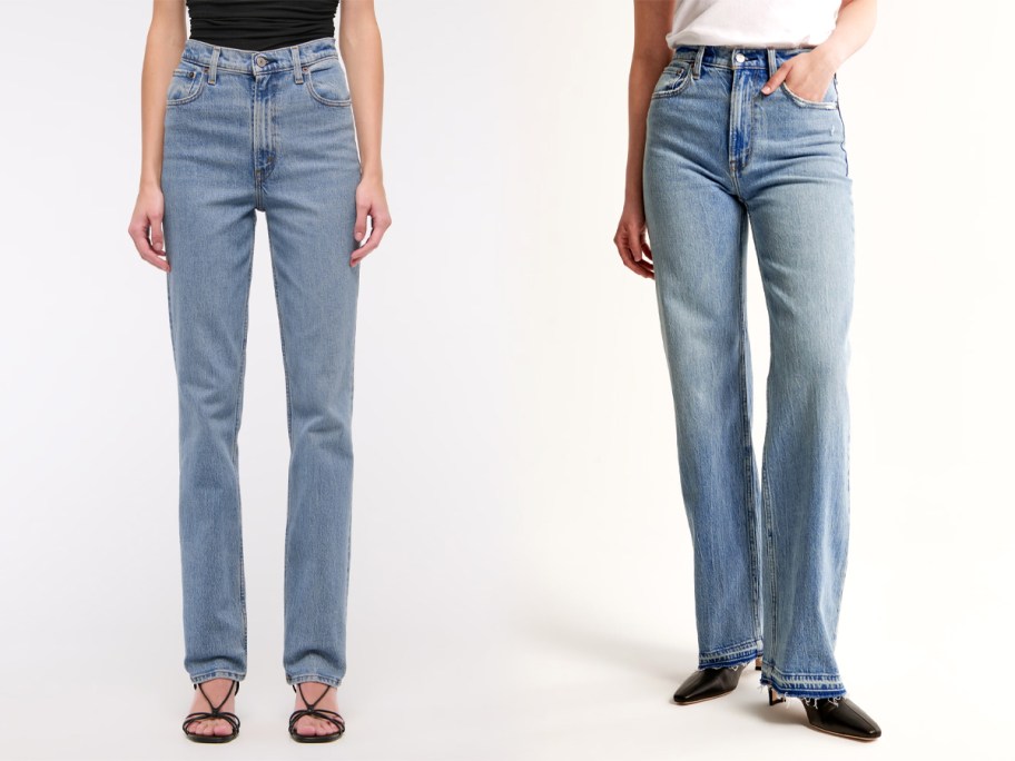 Abercrombie Ultra High Rise 90s Straight Jeans and Abercrombie High Rise 90s Straight Jeans