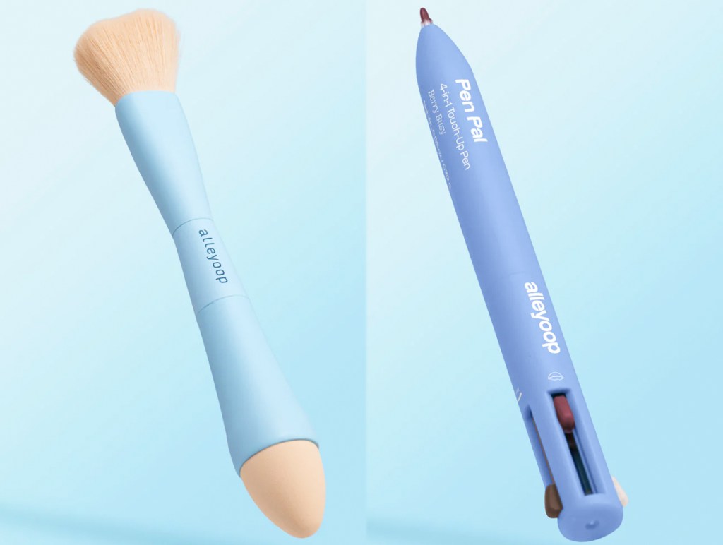 multi-use makeup brush and touchup pen