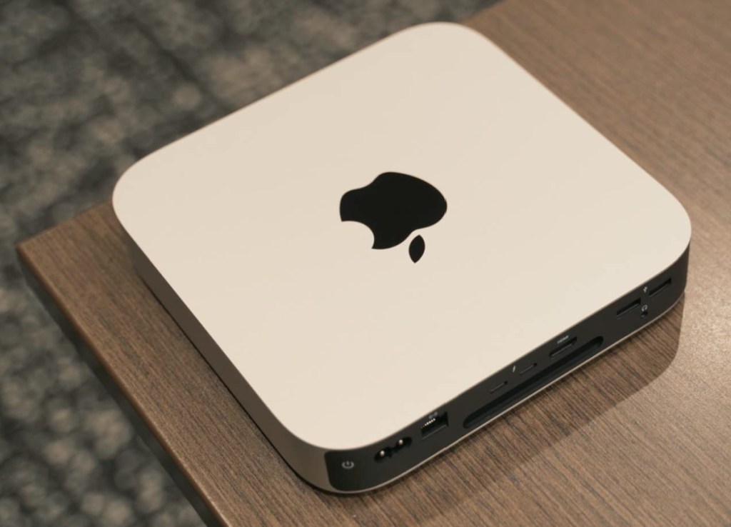 An Apple Mac Mini 2 on a table
