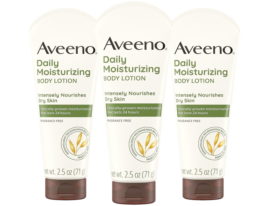Aveeno Daily Moisturizing Body Lotion 2.5oz Bottles 3-Pack