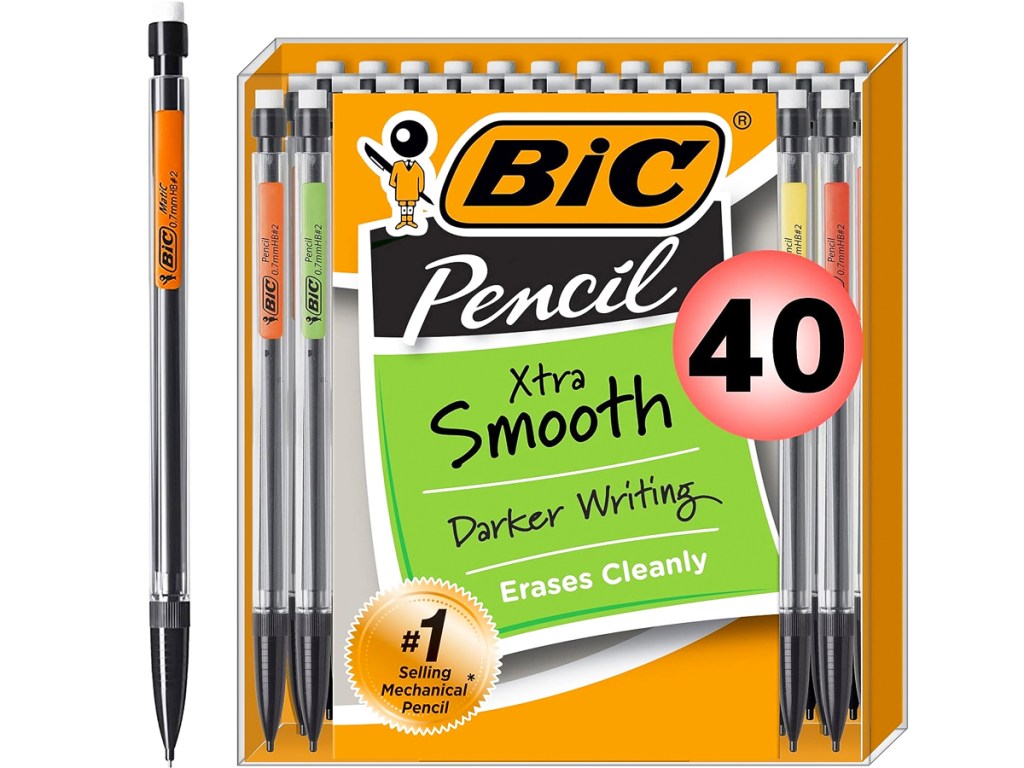 40-count box of BIC Xtra-Smooth Mechanical Pencils