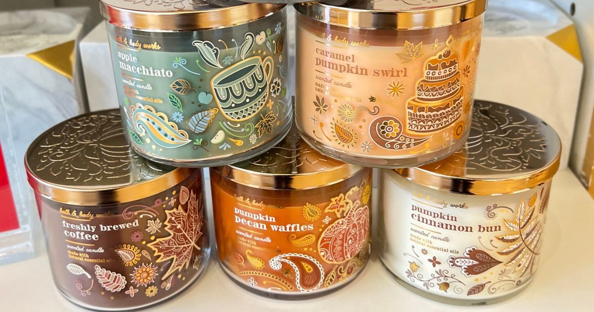 5 Bath &amp; Body Works Candles from their new Fall collection