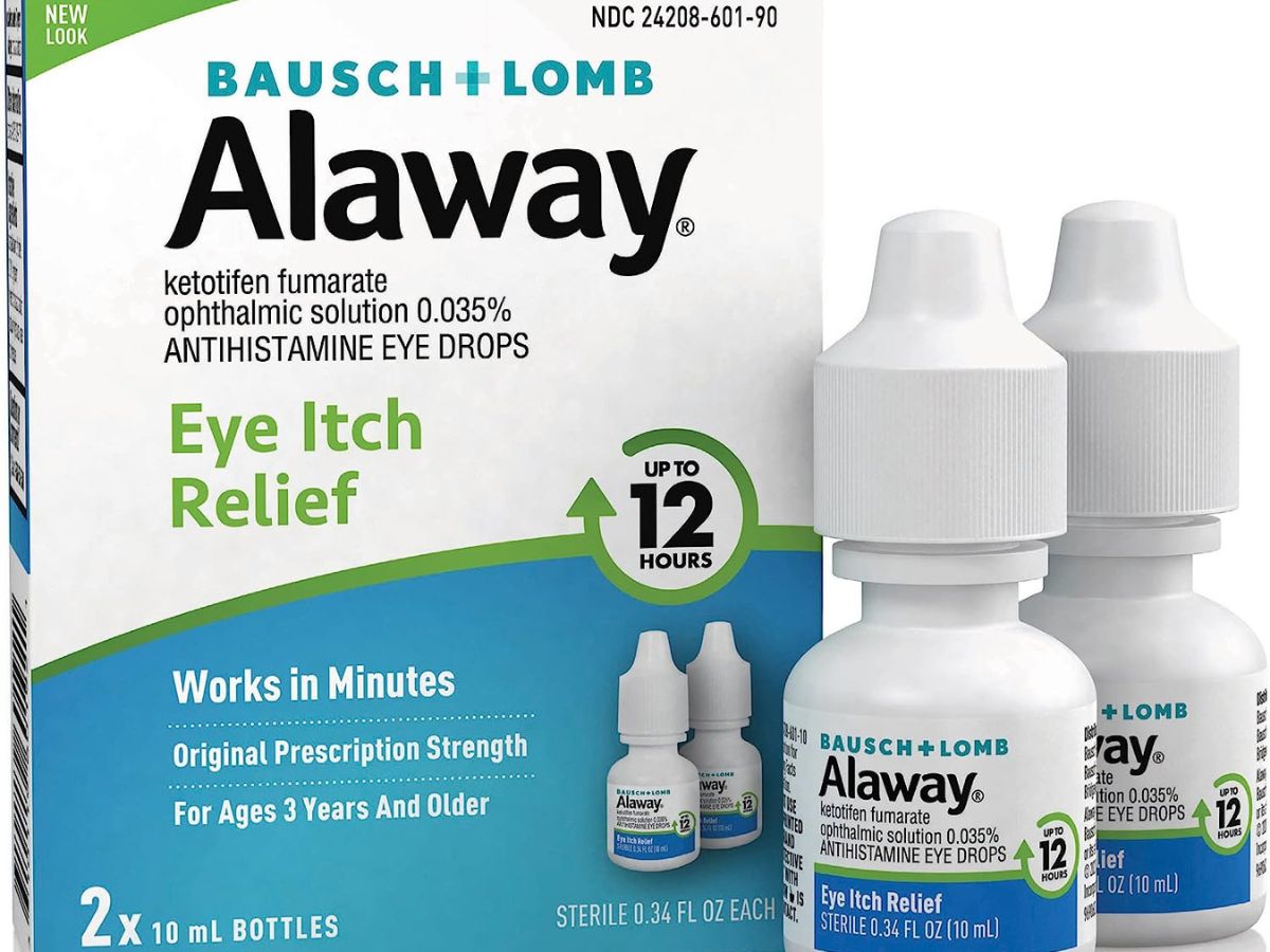 2-pack of Bausch + Lomb Alaway eye drops