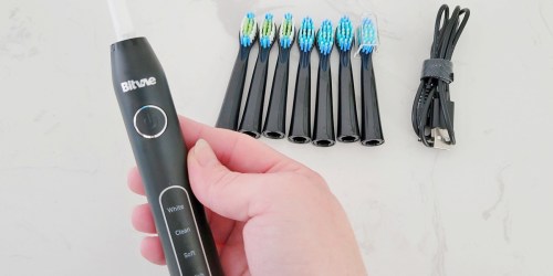 WOW! Electric Toothbrush with 8 Brush Heads ONLY $11 on Amazon
