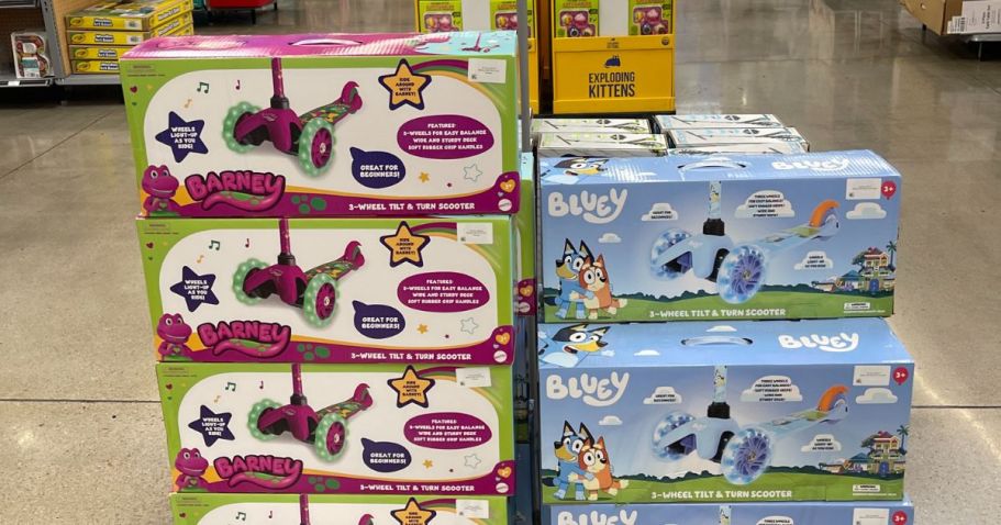 Bluey 3-Wheeled Scooter Only $15 at Walmart (Regularly $35)