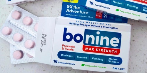 Bonine Motion Sickness Tablets 16-Count Only $2.97 After Walmart Cash