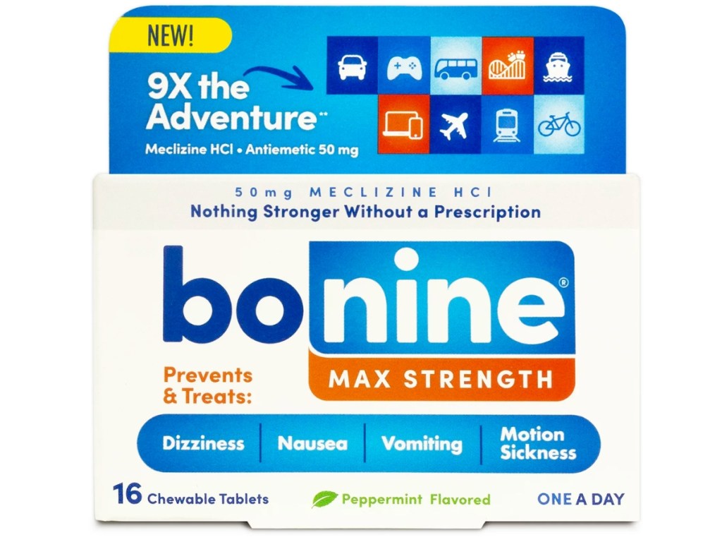 Bonine Motion Sickness Relief Chewable Tablets 16-Count