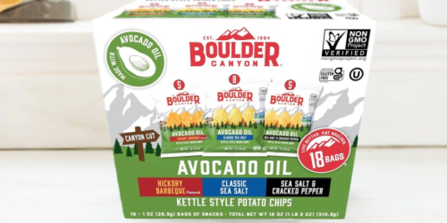 Boulder Canyon Kettle Chips 18-Count Pack Only $10.68 Shipped on Amazon