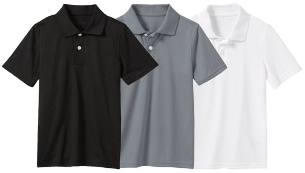 Boy's Moisture Wicking Polos 3-Pack