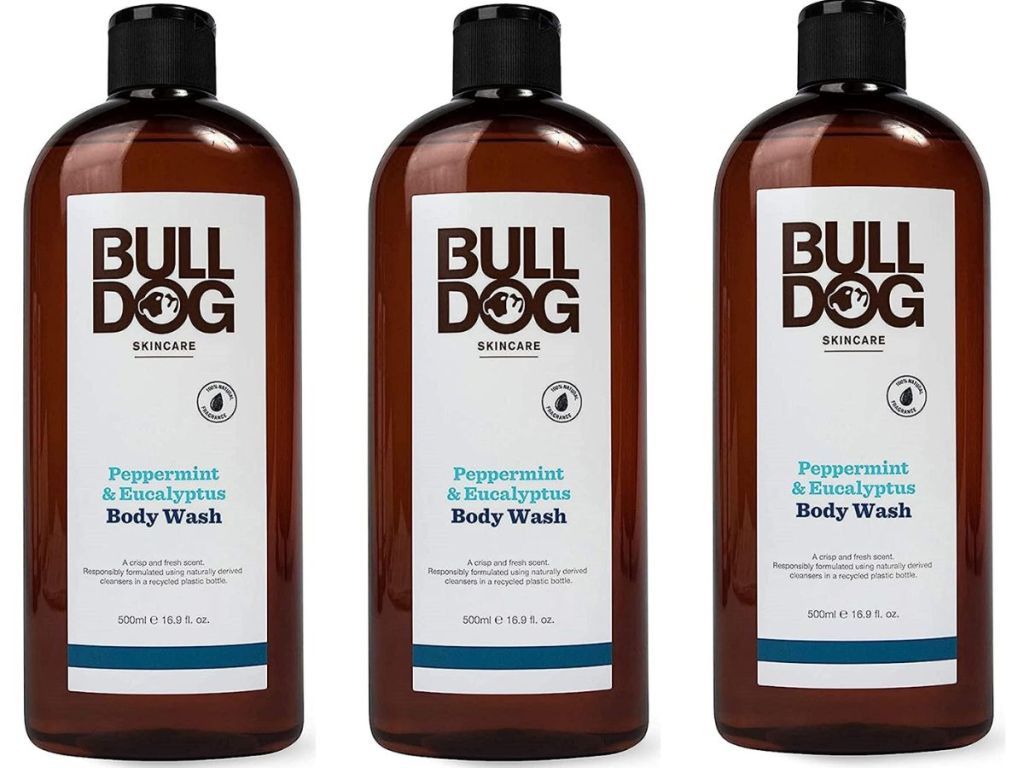 3 Bulldog Mens Skincare and Grooming Body Wash 16.9oz Bottles