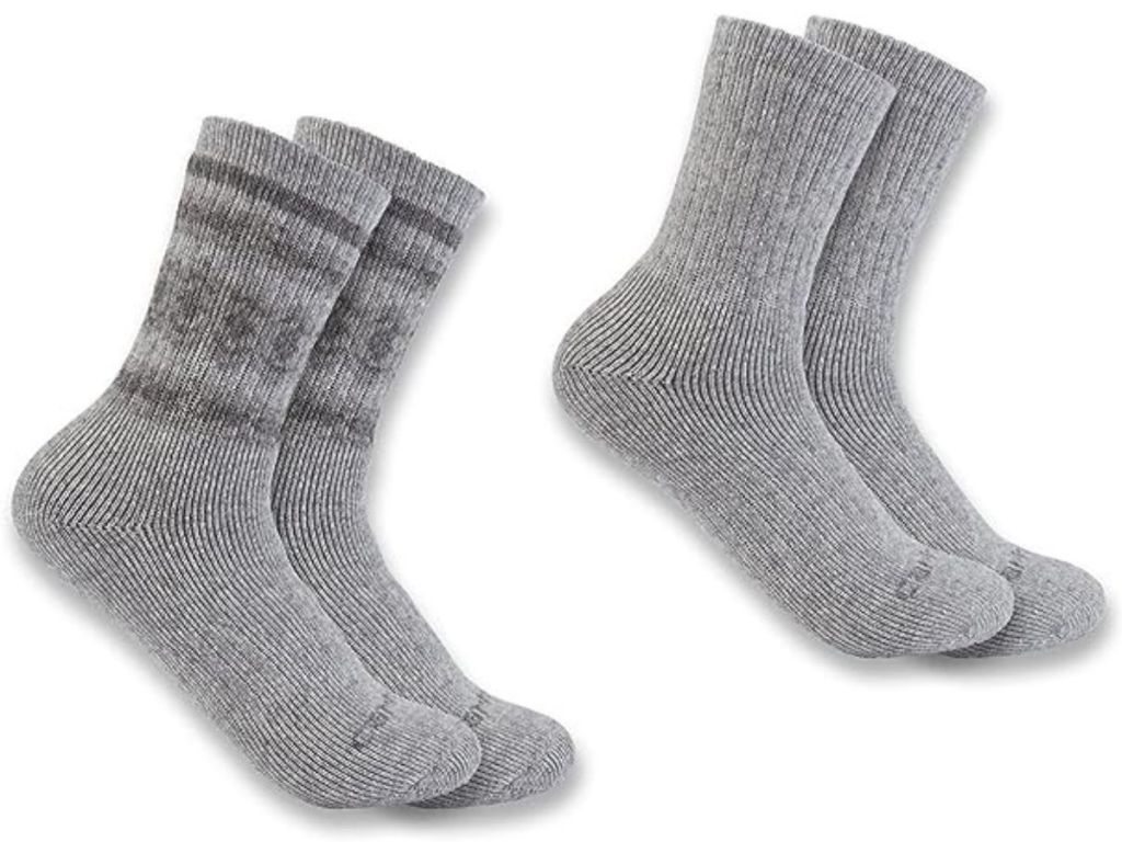 Two pairs of Carhartt women's boot socks