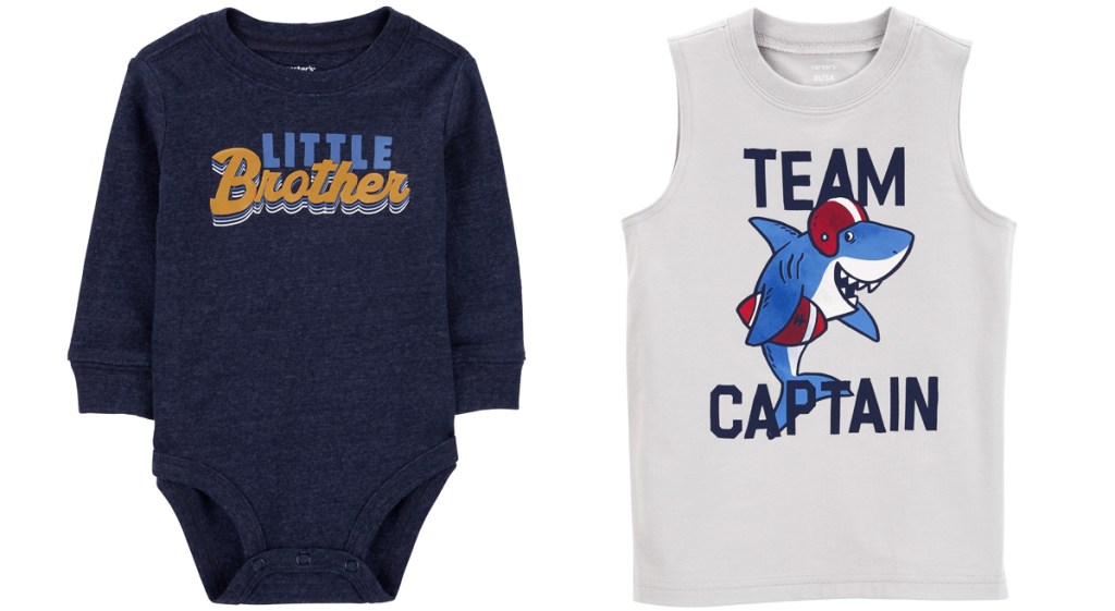 Carters-Baby-Toddler-Boys-Tops عرض التصفية الساخن لكارتر |  المحملات والسراويل القصيرة والمزيد من 2.79 دولارًا