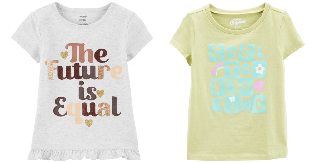 Carters-Baby-Toddler-Girls-Tops عرض التصفية الساخن لكارتر |  المحملات والسراويل القصيرة والمزيد من 2.79 دولارًا