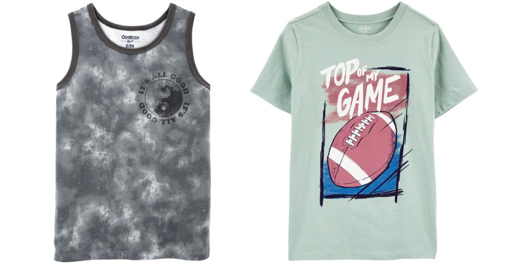 boys tank top and graphic tee