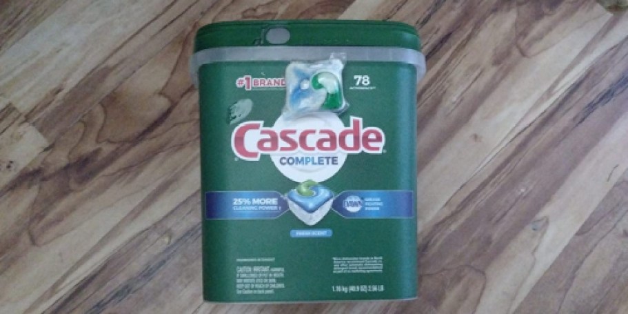 Cascade Dishwasher Pods 78-Count Just $13 Shipped w/ TWO Amazon Coupons