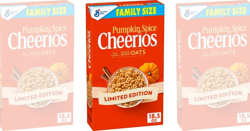 Cheerios Pumpkin Spice Breakfast Cereal 185oz