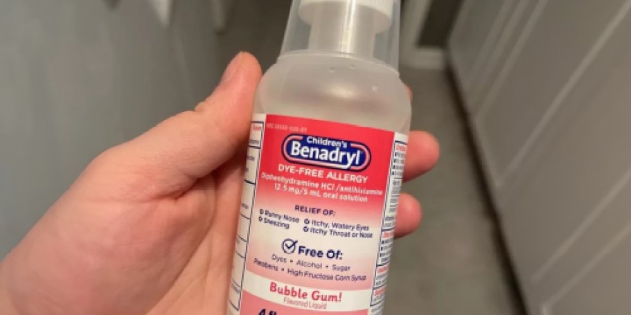 Benadryl Children’s Dye-Free Allergy Liquid Medication Just $4.55 Shipped on Amazon (Reg. $9)