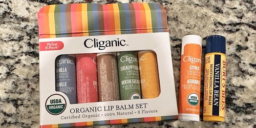 Cliganic Organic Lip Balm 6-Count Set Only $6.49 Shipped on Amazon (Regularly $12)