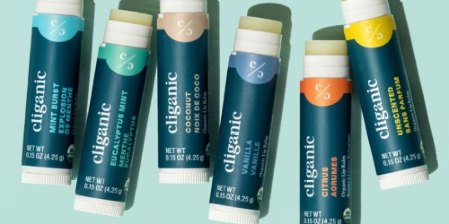 Cliganic Organic Lip Balm 6-Pack Just $6.49 Shipped on Amazon (Regularly $12)